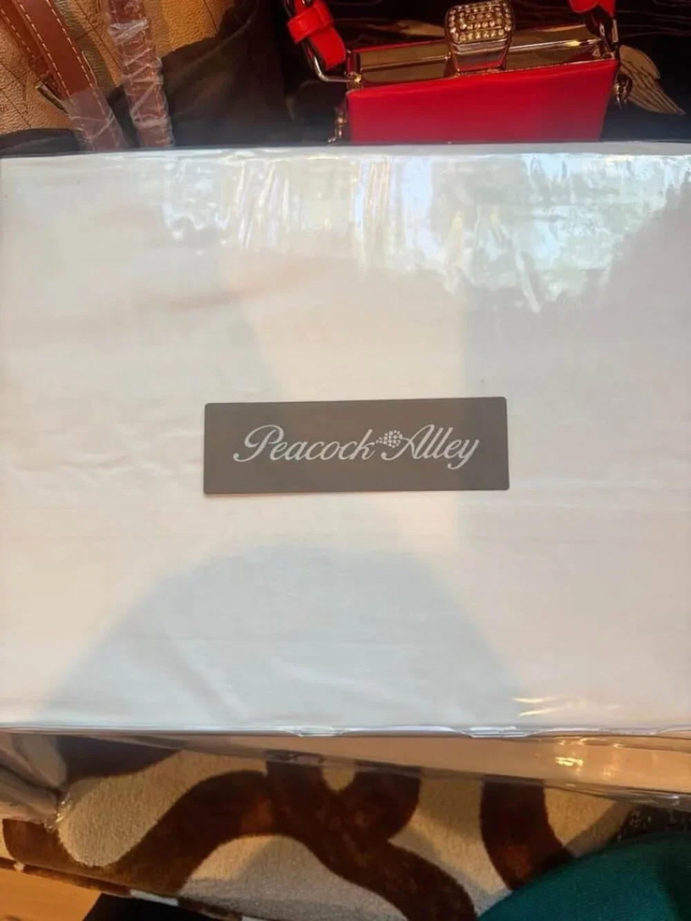 Peacock Alley Luxury White KING 3 PCS Sheet Set. 1 Flat Sheet & 2 Cases ONLY